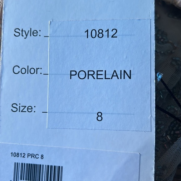 Mac Duggal 10812 NWT BEADED TEA LENGTH DRESS W/ SHEER SLEEVES - Picture 12 of 15